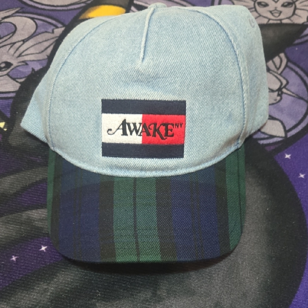 Awake NY x Tommy Hilfiger -Light Blue Denim and Plaid Cap
